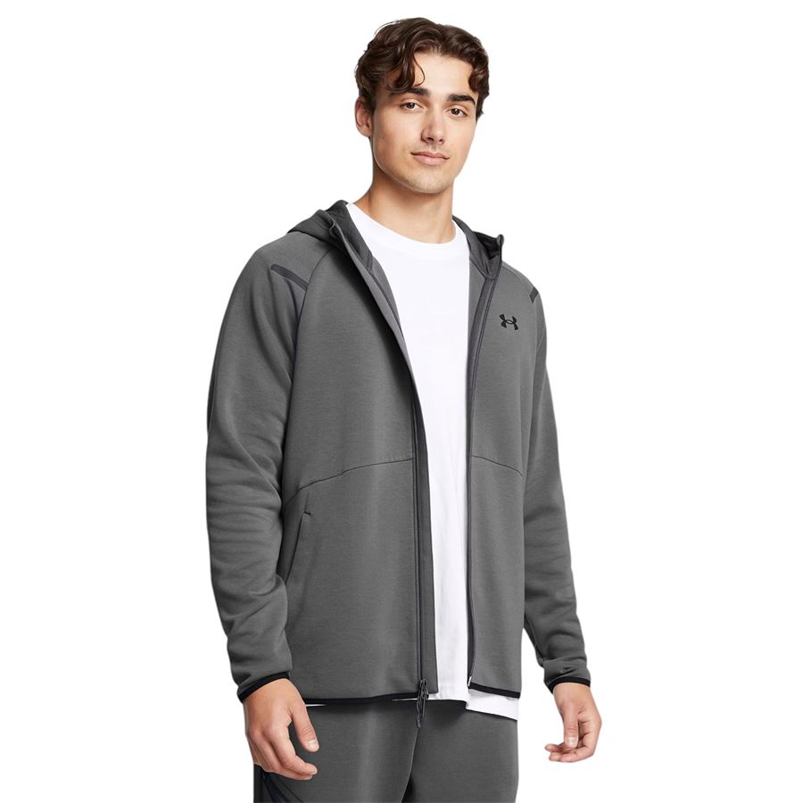 UA Unstoppable Fleece Full-Zip felpa con cappuccio da uomo Under Armour | 13893520025